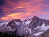 Clouds Over Eldorado Peak at Sunset